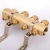 Import Water distribution 4 way manual control water Manifold for floor heating system from China