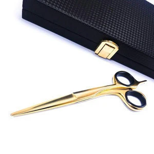 WB200-577 Customized High Quality 6 Inches Hair Golden Beard Scissors