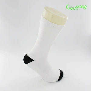 White black toes polyester blank socks for sublimation
