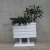 Import white rectangular outdoor patio garden planter flower box with stand from China