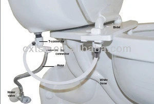 White simple cold bidet New toilet seat