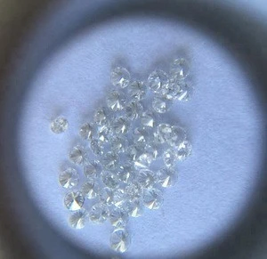 white synthetic HPHT/CVD loose polished diamond