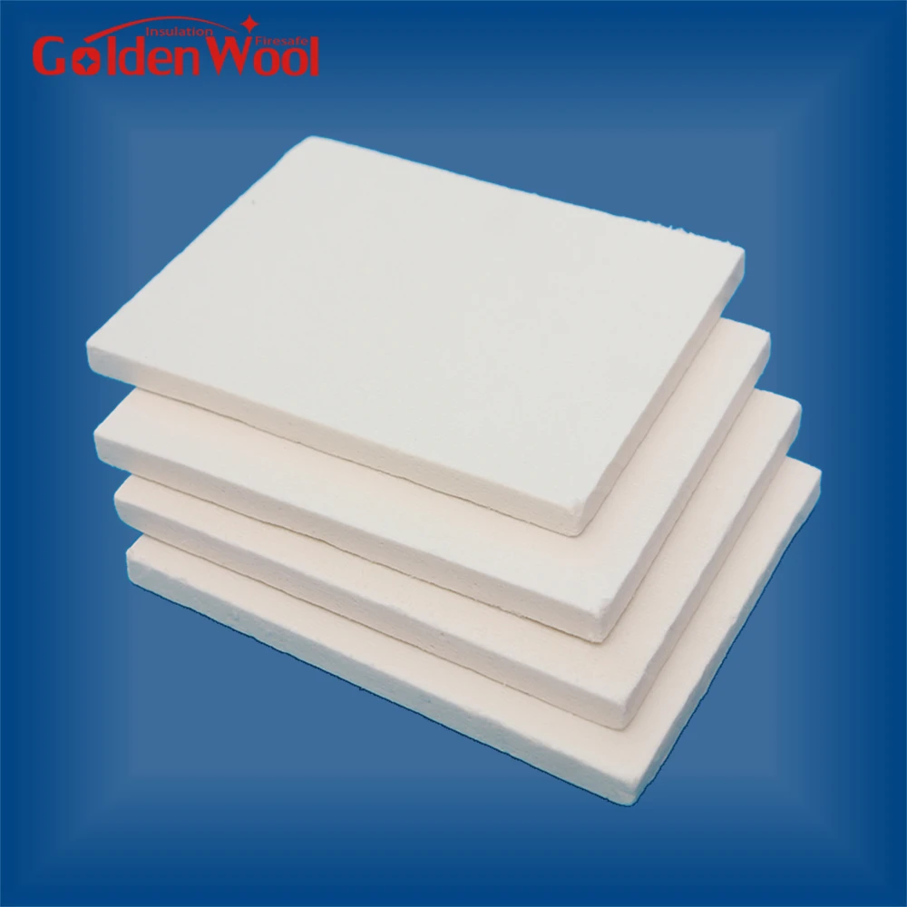 White Wood Fibre Wool Electrical Insulation Ceramic Fiber Board for Stove