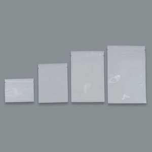Whole black/white custom print aluminum foil zip lock packaging bag