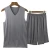 Import Wholesale 100% Modal Male Pajamas Sets Vest Sleepwear Sleeveless Tops + Shorts Blank Plain Mens Pajamas Set from China