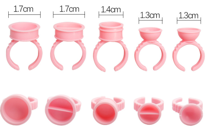 Ring Container For Lashes Buy White Disposable Plastic Lashes Extension Glue Ring Holder, Tattoo ...