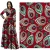 Import Wholesale 2019 new African fabric red leaves cotton cloth batik print cloth for cotton clothes bags from China