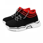 Wholesale breathable kids shoe socks girl sneakers children knit shoes casual boys sock shoe