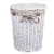 wholesale Circular wicker storage box for laundry basket