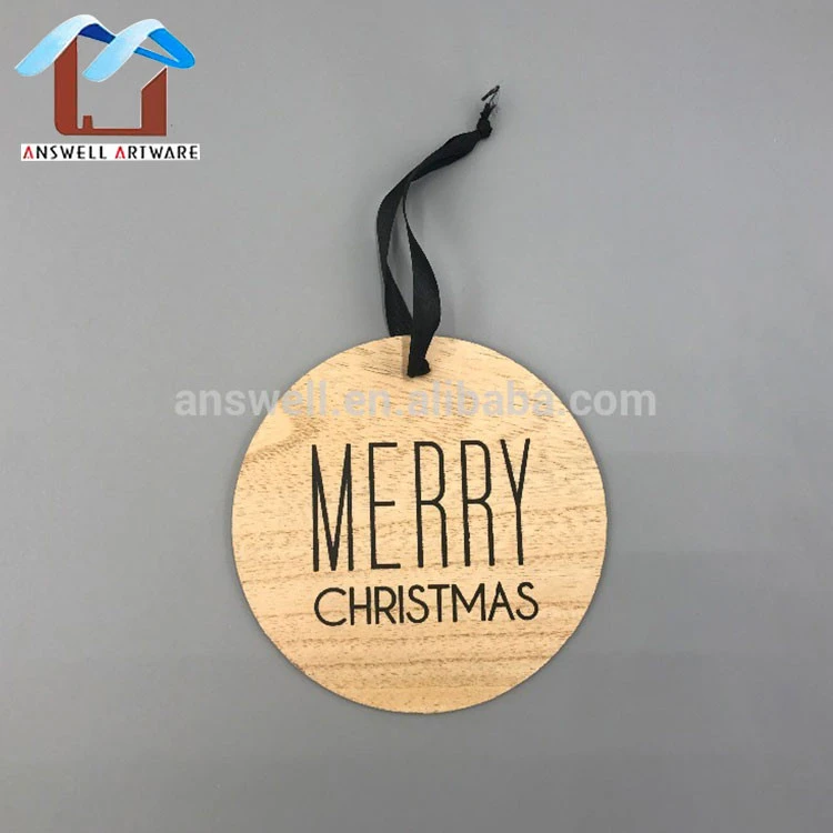 Wholesale classic customized home hanging ornaments wall wooden Christmas decorations