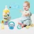 Import Wholesale eco friendly colorful baby bottle lovely toy soft baby rattle from China