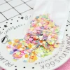 Wholesale Flat Loose Sequins colorful Tiny Fan Shell Look Plastic Crafts Decor Nail Arts