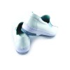 Wholesale high breathable cow leather non-slip TPR whole air cushion sole custom LOGO white comfortable nurse flat shoes