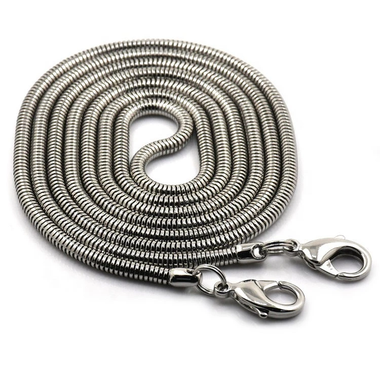 Wholesale High Quality Bags Parts Four Colors Chosen 4.2mm Metal Plating Bags Snake Chains with Hooks