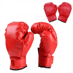 wholesale hot selling Cheap pu leather boxing glove  for adults home fitness