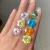 Wholesale Jewelry Making Gems Created White Diamond Cubic Zirconia 15mm Loose Stones