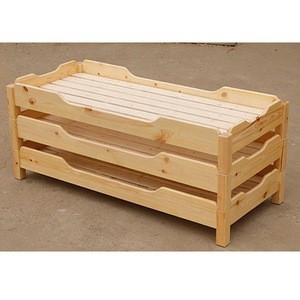 Wholesale Kids Home Modern Solid Wood Bunk Safe Bed Children Furniture Single Bed
