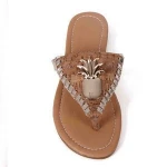 Wholesale Latest Design Ladies Pineapple Pu Sandals