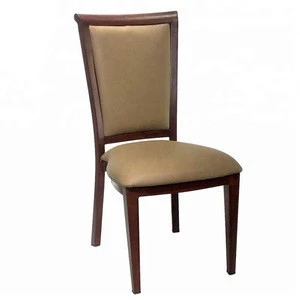 Wholesale Luxury New Modern Pu Leather Imitated Wood Dinner Chairs