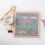 Import wholesale mini size 10x10 inches oak frame changeable Black Felt Letter Board with 340 pcs plastic Letters characters & stand from China