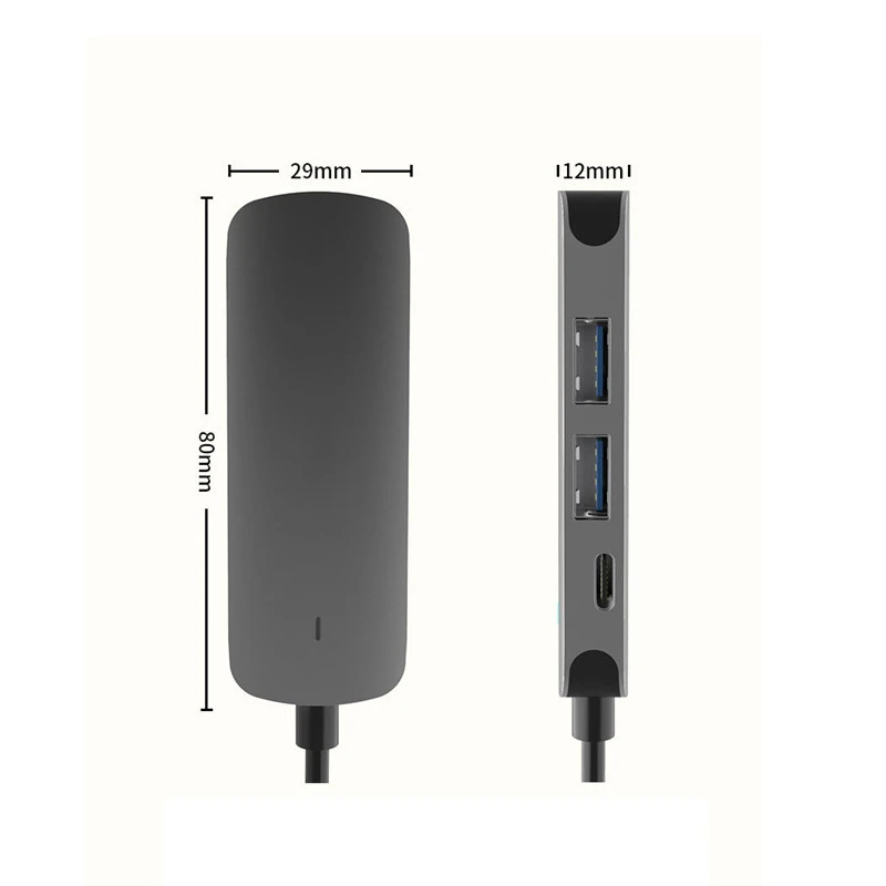 Wholesale Multifunction 4 in 1 USB C to 4K HDMI Data Hub USB 2.0 3.0 Type C USB Hub for Macbook PC