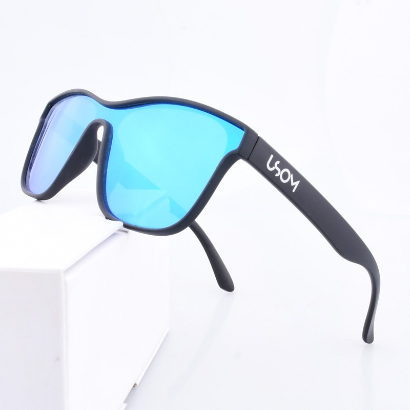 Wholesale OEM Changeable Arms UV400 Protective Quality Tac Blue Mirror Lens Polycarbonate Polarized Fishing Sunglasses 2022