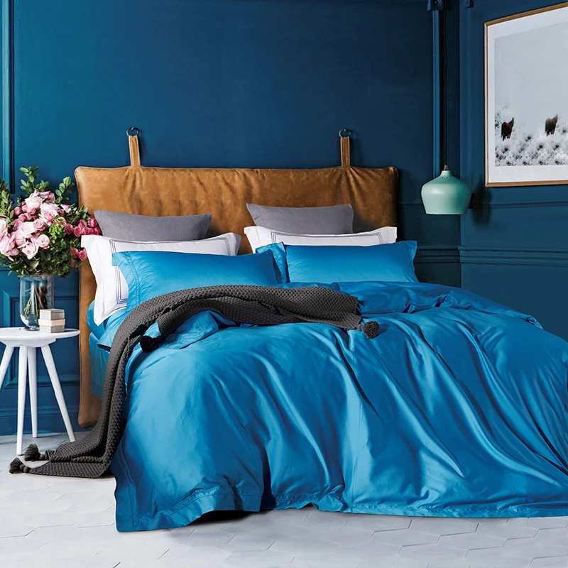 Wholesale Organic bamboo bedding set 4pcs duvet cover bed sheet