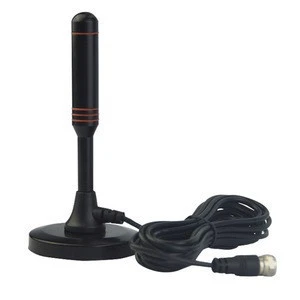 Wholesale Price VHF170-230/UHF470-862MHz 4.5dBi Indoor digital TV Antenna with Suction Holder