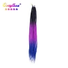 wholesale private label micro pre braided african synthetic hair extensions colored ombre crochet box braids hair