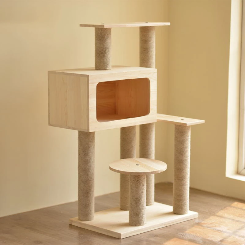 wholesale scratcher new brown maine coon grey cat tree big climbing condo house design scratching post