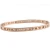 Import Wholesale Silver/ Rose Gold/ Gold Plated Hollow Roman Numerals Micro Pave Zircon 18k gold Solid Stainless Steel Bangle from China