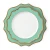 Wholesale sky blue Discount Party Luxury Gold ceramic Charger Plate decaled porcelain plate