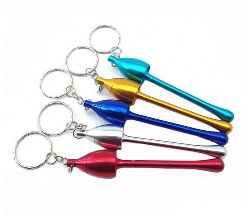 wholesale steel metal parts portable accessories ni small mushroom keychain alunum weed smoking pipe tobacco pipes