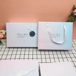 Wholesale ValentineS Day Pink Gradient Chocolate Gift Box Handbag Set Card Elegant Gift Packaging Box Set