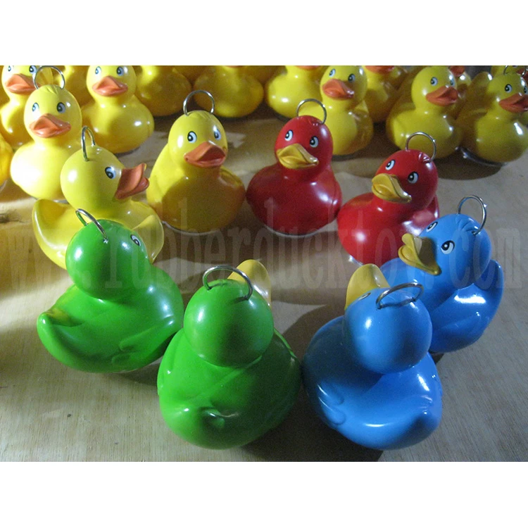 wholesale weighted floating fishing duck , hook a duck toy , hook rubber duck toy