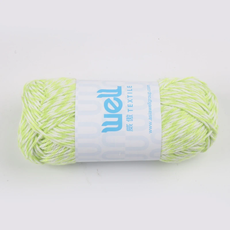 Wholesale Well  Milk Cotton Blended Melange Yarn Hand Knitting Yarn for Crochet Sweater and Scarf