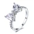 Import Wholesale wide luxury women jewelry ring natural gemstone engagement aquamarine turquoise stone rings from China