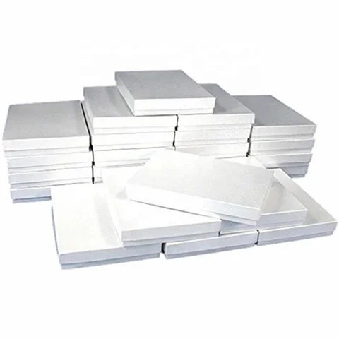 Wholesale Z32W White Swirl Cotton Filled Jewelry Display Gift Box Size 3-1/16 x2-1/8 x1" Art Paper Factory Stock Industrial Use