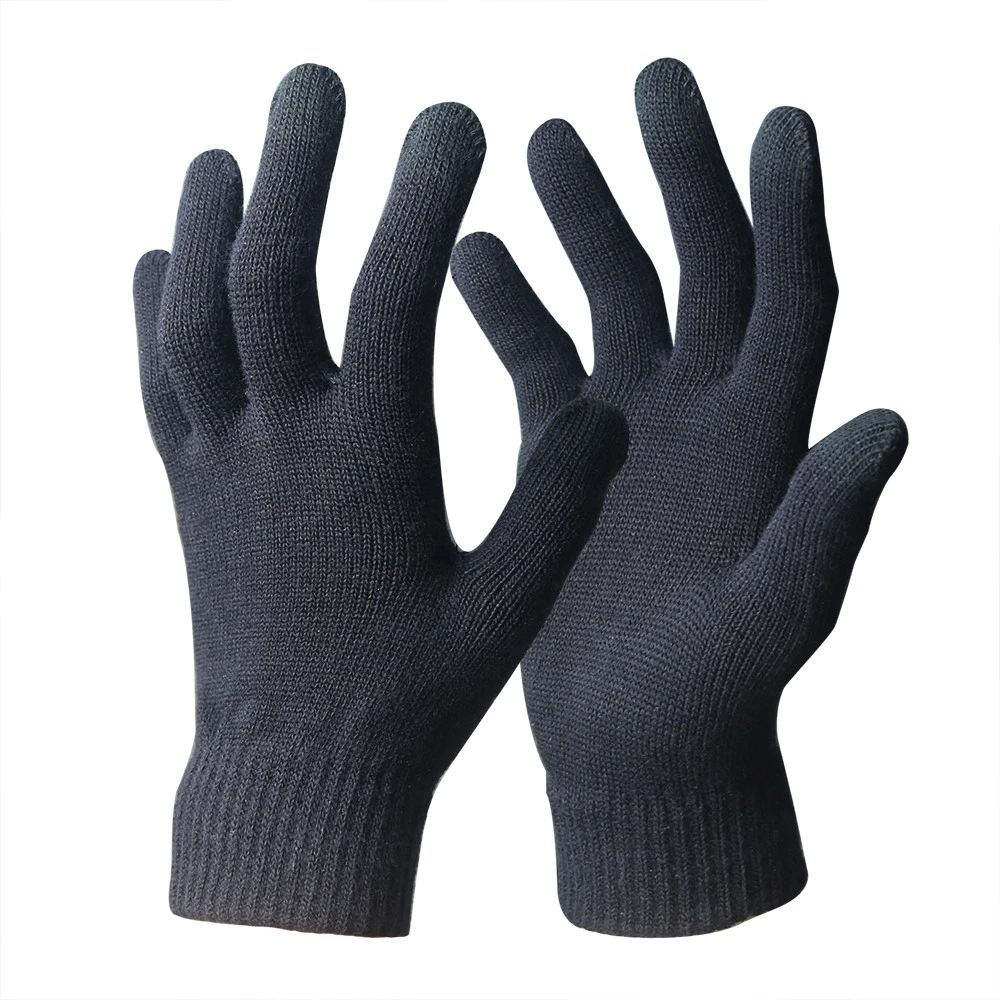 Winter Acrylic Magic Heated Gloves with Touch Screen Finger for Women