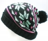 Winter warm women sport custom beanie hats