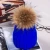 Import Women beanie fur ball cap pom poms winter hat for women girl &#x27;s hat knitted beanies thick female cap from China