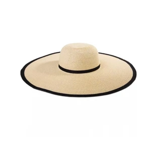 Womens large eaves foldable wholesale ultraviolet-proof summer straw hat