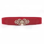 Women's Fashion Belt Pearl Decor Buckle Belt Belt Pants Dress