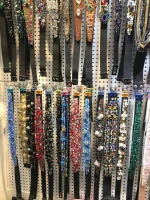 Women's Rhinestone Crystal Beaded Belts Stretch Waistband Several  Colored