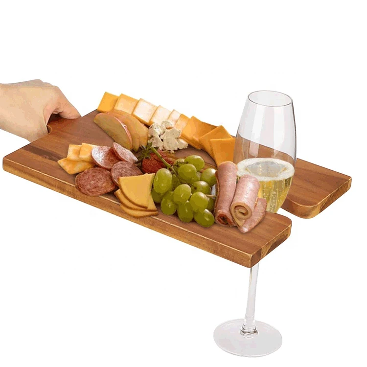 Wood Cutting Board Cheese Board Charcuterie Platter Serving Tray With Handle Set