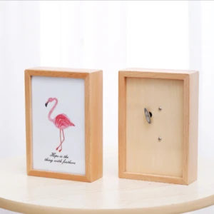 Wood photo frames with music box  for birthday gift