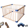 wooden 4 sides baby playpens