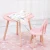 Wooden kids table and chairs furniture set