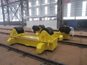 wuxi welding turning roller with double wheels and movement