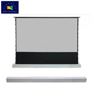 XY Screen Floor Rising Electric Projection Screen with ALR Grey Fabric for 3D 4K UST Laser Projector